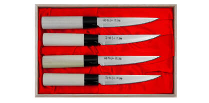 Zestaw 4 noży do steków Satake Megumi STEAK4P